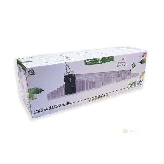 SANlight EVO LED Set EVO4-120 1.5 | Lampenaufhängung | Dimmer und Kabel | 530 Watt | 725 µmol/s