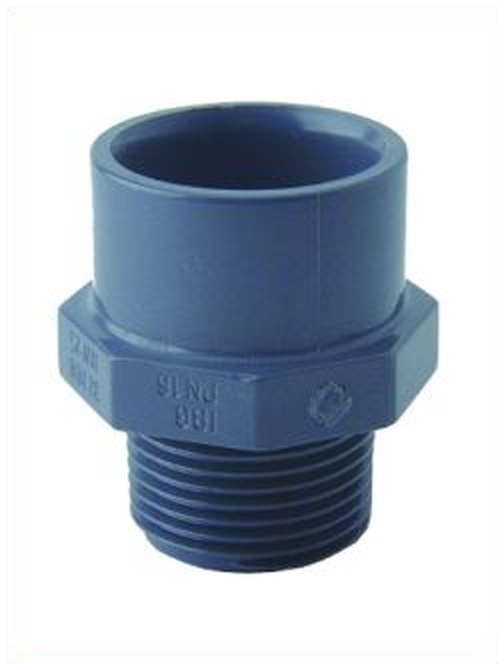  - PVC-Anschlussverschraubung, 3/4 Zoll AG, 25/32 mm -  