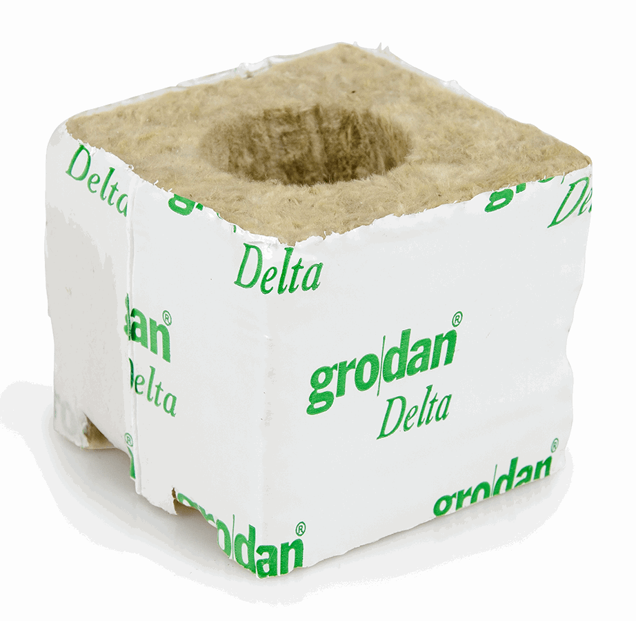  - Grodan Delta 4, Kulturblock, großes Loch 40/35*1 MID, 7,5 x 7,5 -  