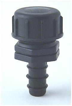  - PE-Endstopfen, 16 mm > 3/4 Zoll mit Endkappe, PE 3/4 Zoll IG -  