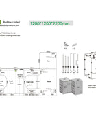 BudBox Silver PRO XL-HL 120x120x220 cm