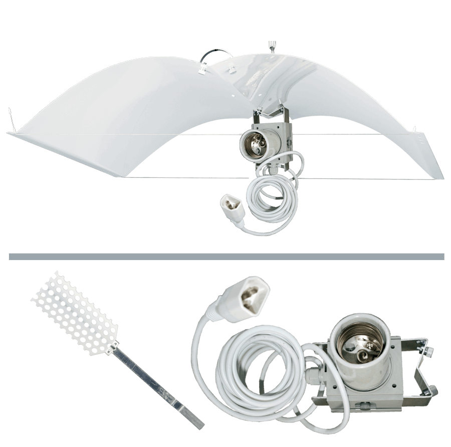  - Adjust-A-Wings Defender S mit Super Spreader M und Fassung mit 4m IEC-Connector-Kabel -  