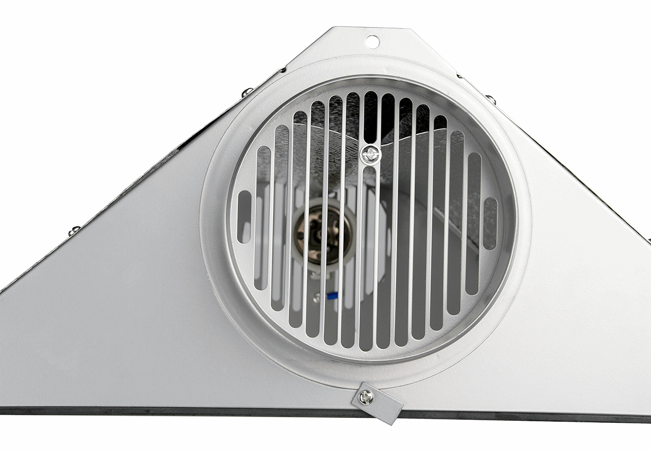  - Air Cool Reflektor, mit Glasplatte, E40-Fassung, 125 mm, 45 x 45 x 18 cm -  
