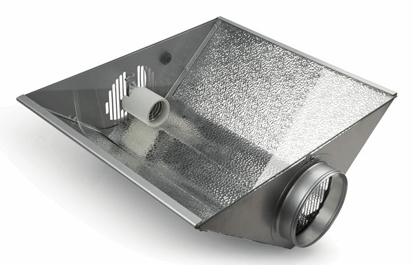  - Air Cool Reflektor, mit Glasplatte, E40-Fassung, 125 mm, 45 x 45 x 18 cm -  