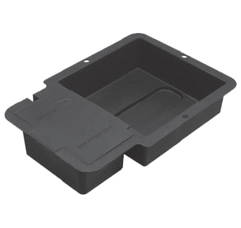  - AutoPot 1Pot Wanne mit Abdeckung und 9mm Gummidichtung, schwarz -  