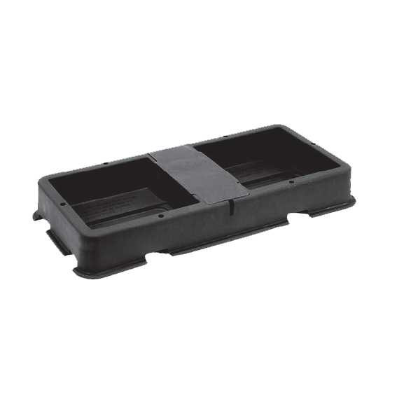  - AutoPot 2Pot Wanne und Abdeckung, schwarz -  