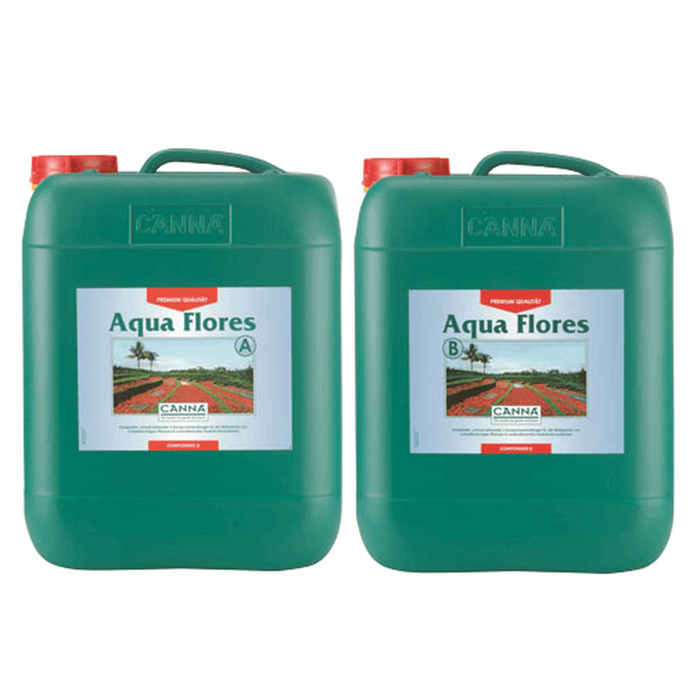  - CANNA Aqua Flores A und B, Blütedünger, je 10 L -  