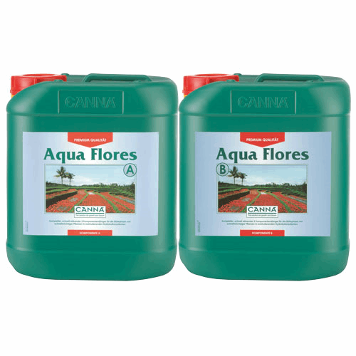  - CANNA Aqua Flores A und B, Blütedünger, je 5 L -  