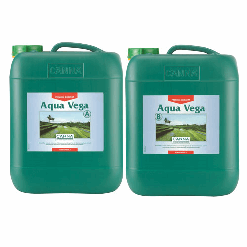 - CANNA Aqua Vega A und B, Wachstumsdünger, je 10 L -  