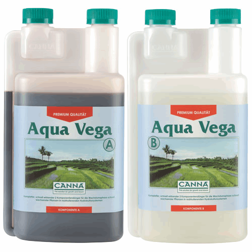  - CANNA Aqua Vega A und B, Wachstumsdünger, je 1 L -  