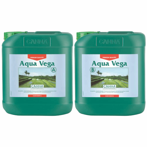  - CANNA Aqua Vega A und B, Wachstumsdünger, je 5 L -  
