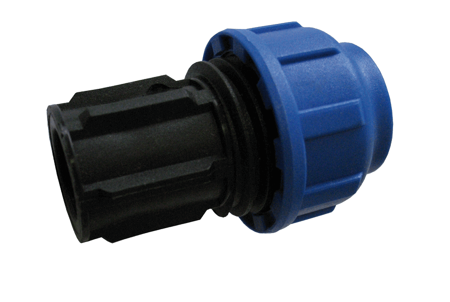  - Endstopfen, für 25 mm PE-Rohr, verschraubt -  