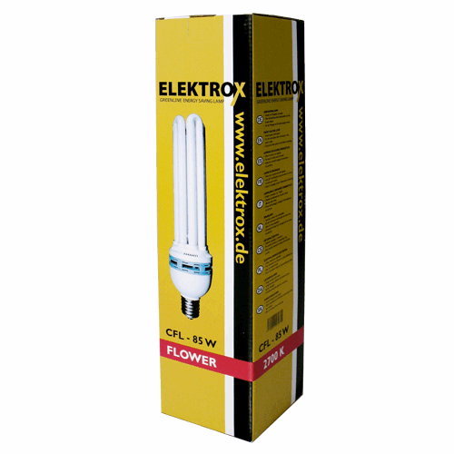  - Energiesparlampe Elektrox Flower 85 W, 2700 K, 4U, E40-Fassung, für Blüte -  