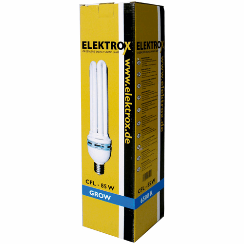  - Energiesparlampe Elektrox Grow 85 W, 6500 K, 4U, E40-Fassung, für Wachstum -  