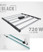  - Lumii Black, 720W LED + 2 x 25W Powerplant UV/FR LED-Leiste, Bundle -  