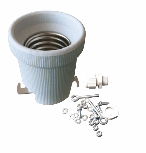  - Fassung E40, lose, mit Schraubensatz -  