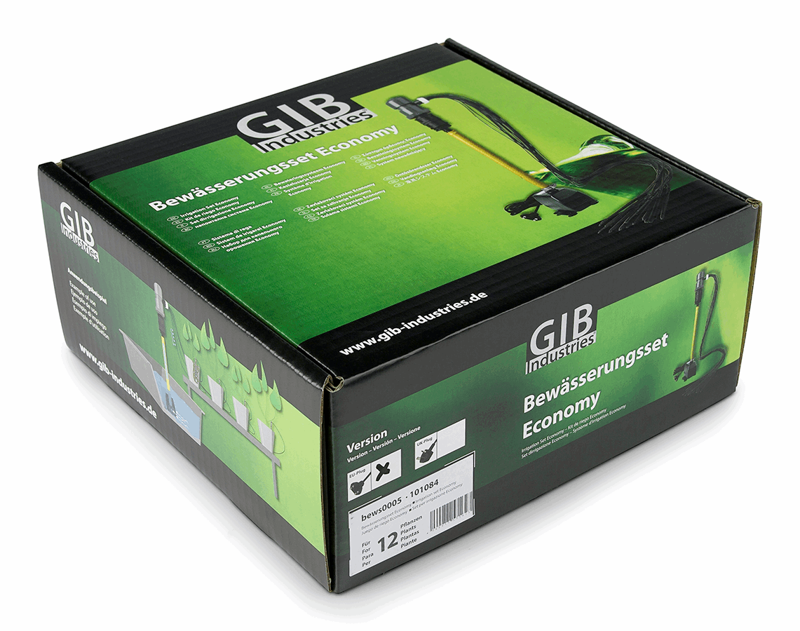  - GIB Industries Bewässerungsset Economy, 12 Pflanzen, Steighöhe 0,5 m -  