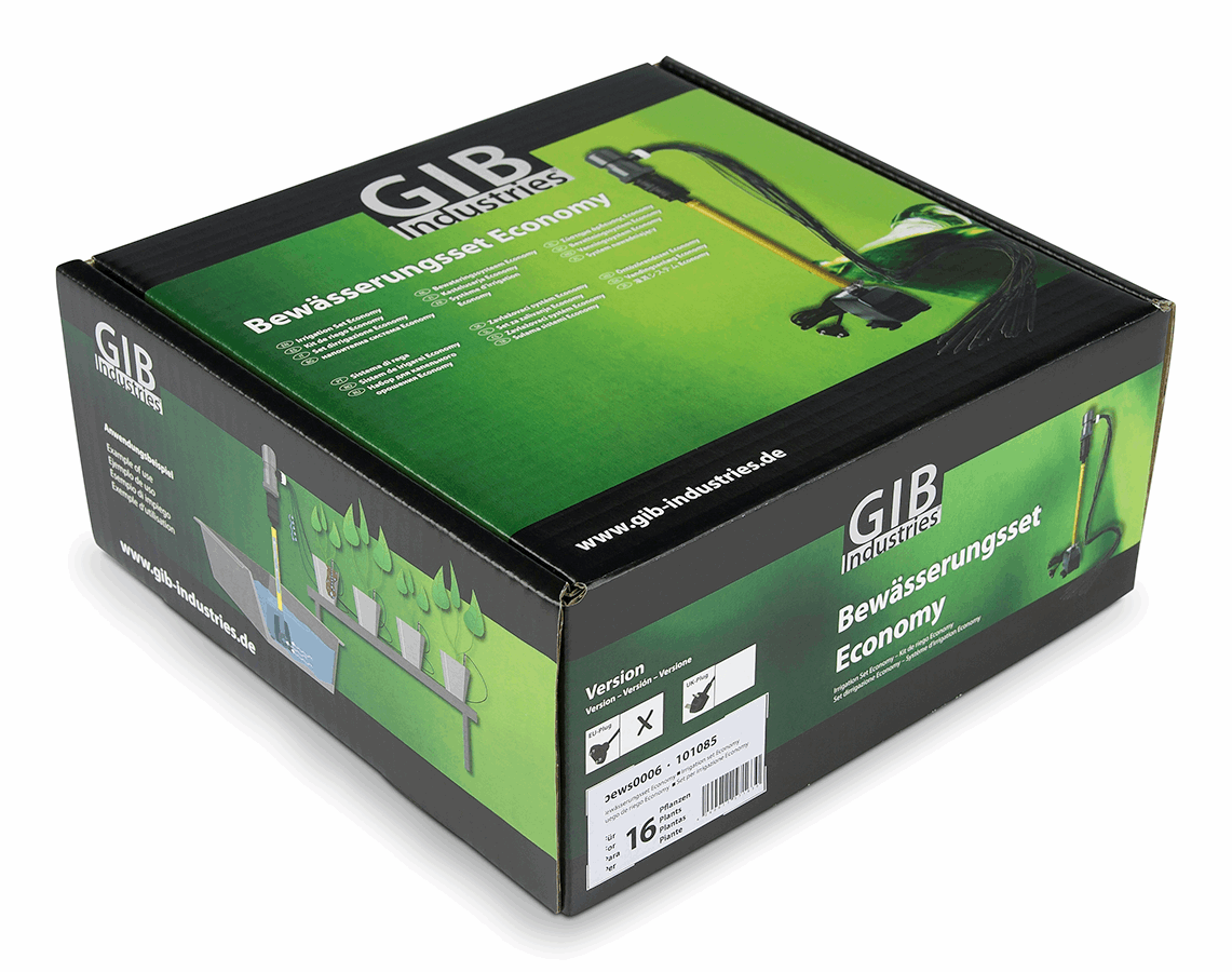 - GIB Industries Bewässerungsset Economy, 16 Pflanzen, Steighöhe 0,5 m -  
