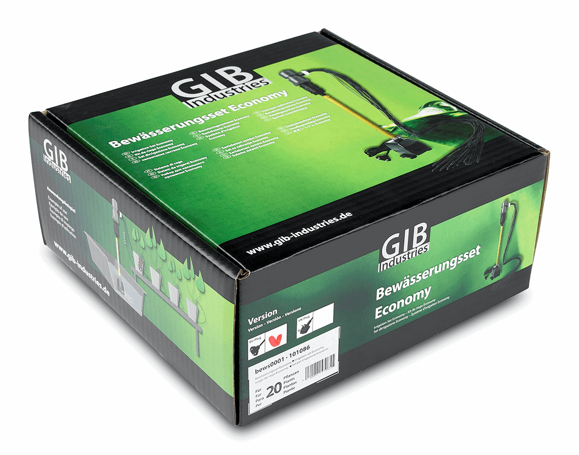  - GIB Industries Bewässerungsset Economy, 20 Pflanzen, Steighöhe 0,5 m -  