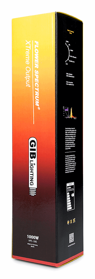  - GIB Lighting Flower Spectrum XTreme Output HPS Lampe, 1000 W -  