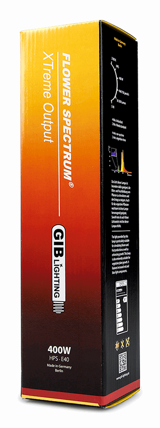  - GIB Lighting Flower Spectrum XTreme Output HPS Lampe, 400 W -  