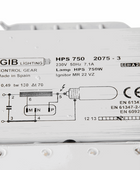  - GIB Lighting PRO-X, magnetisches Vorschaltgerät, 750 W, für HPS- und MH-Leuchtmittel -  