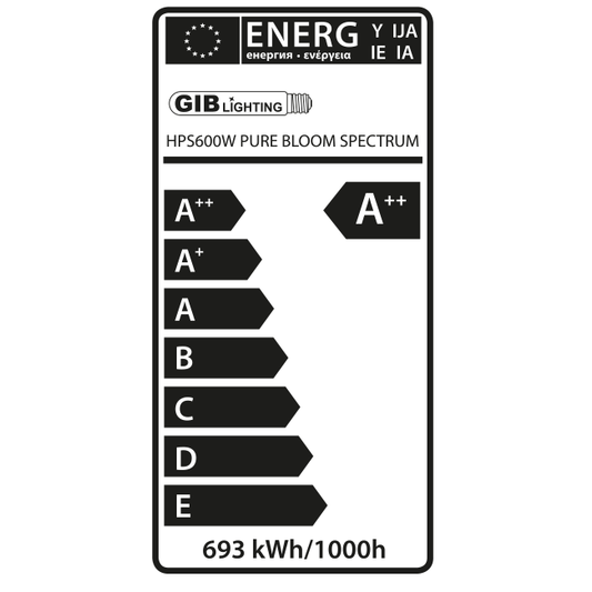  - GIB Lighting Pure Bloom Spectrum XTreme Output, 600 W -  