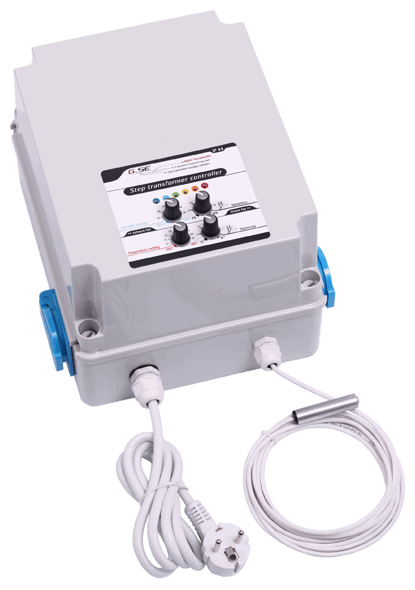  - GSE Stufentransformator (2 Lüfter), für Temperatur und Luftfeuchtigkeit, 8 A -  