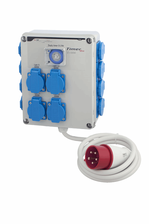  - GSE Timer Box II, 12 x 600 W, 3 Phasen -  