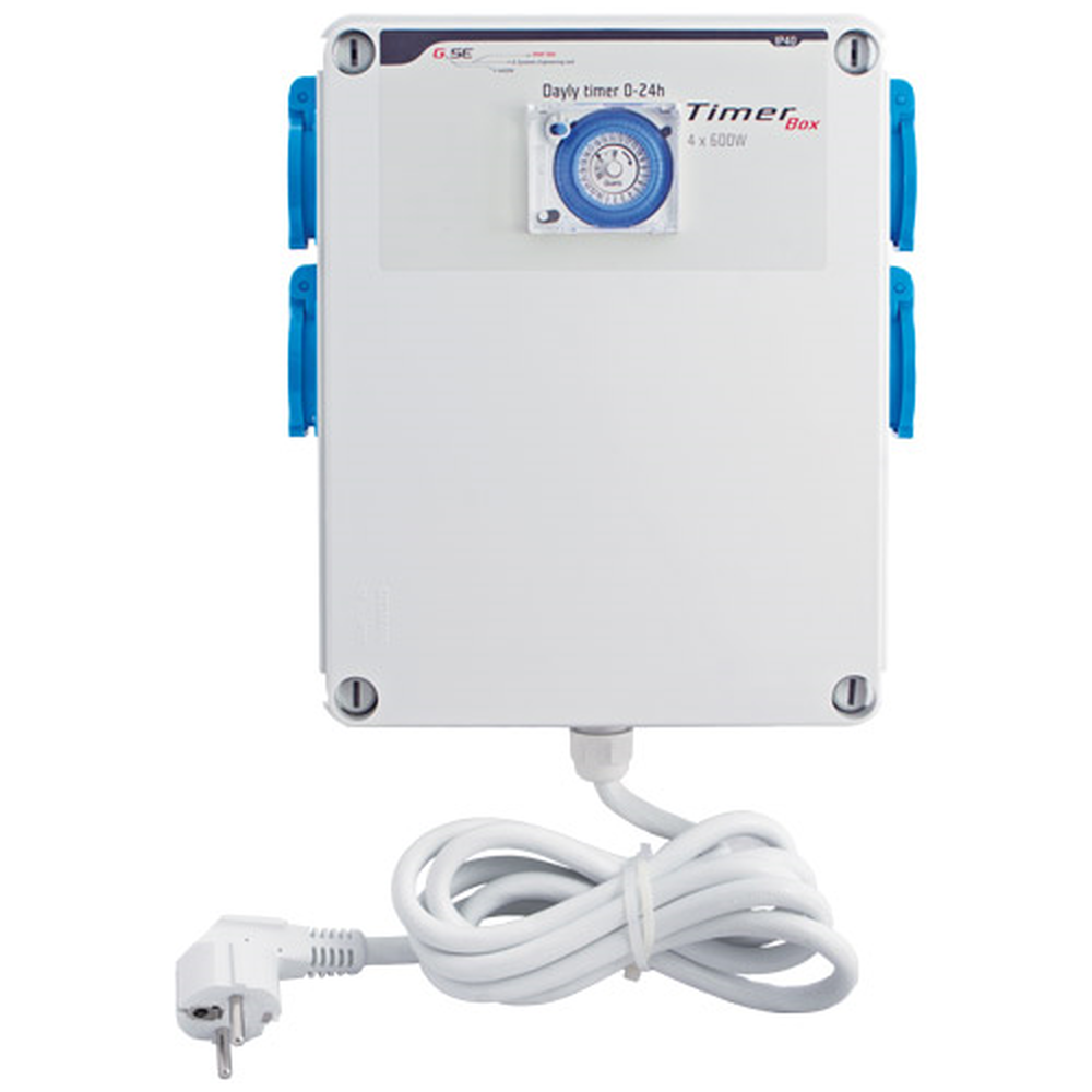  - GSE Timer Box II, für bis zu 4 x 600 W Lampen, 4 x 16 A Schütz -  