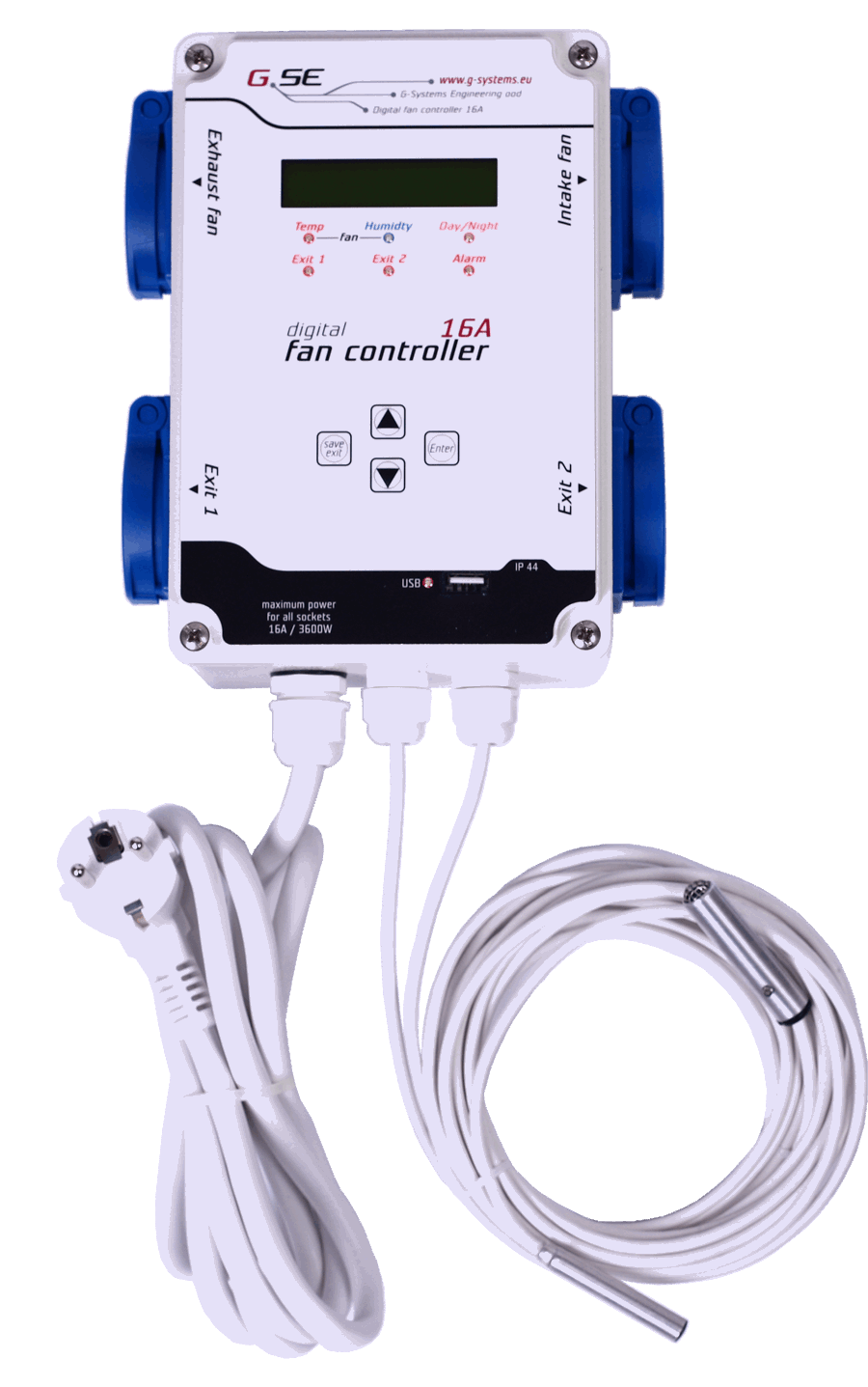  - GSE digitaler Fan Controller, 4x 2200 W, 16 A -  