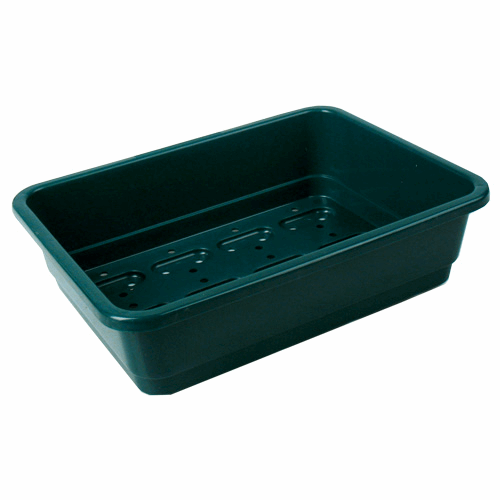  - Garland Pflanzschale, klein, grün, Boden gelocht, 23 x 17 x 6 cm, passend für Deckel 106418 -  