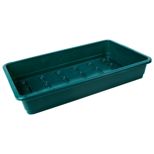  - Garland Pflanzschale, mittel, grün, Boden gelocht, 37x22x6 cm -  