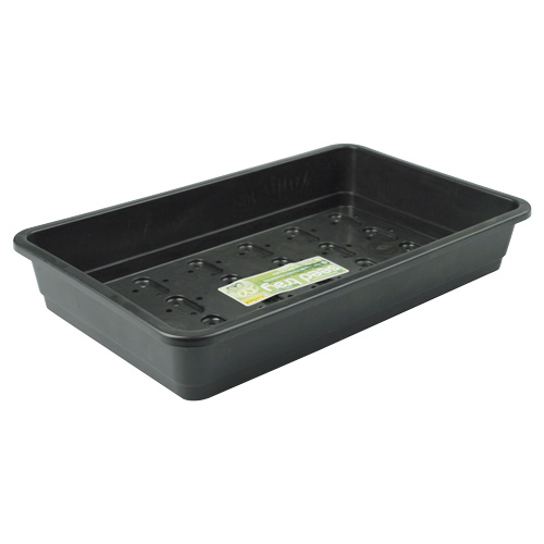  - Garland Pflanzschale, mittel, schwarz, Boden gelocht, 37 x 22 x 6 cm -  