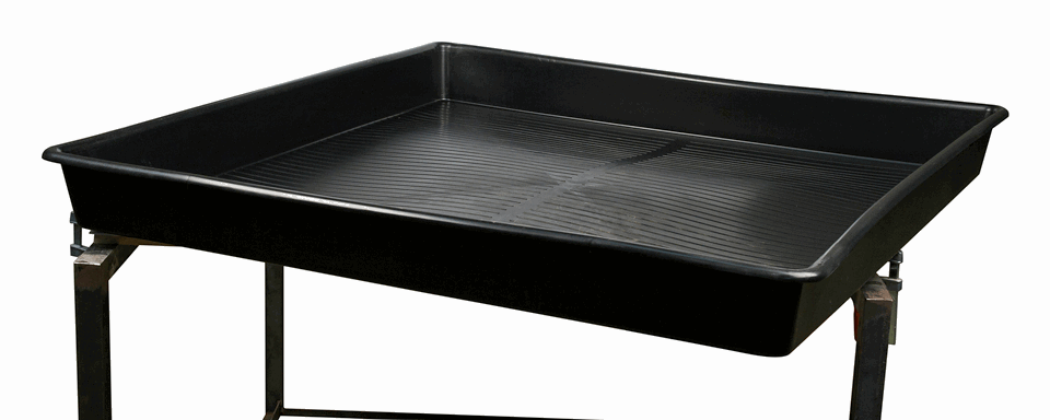 - Garland Pflanzschale, schwarz, quadratisch, 120 x 120 x 12 cm -  
