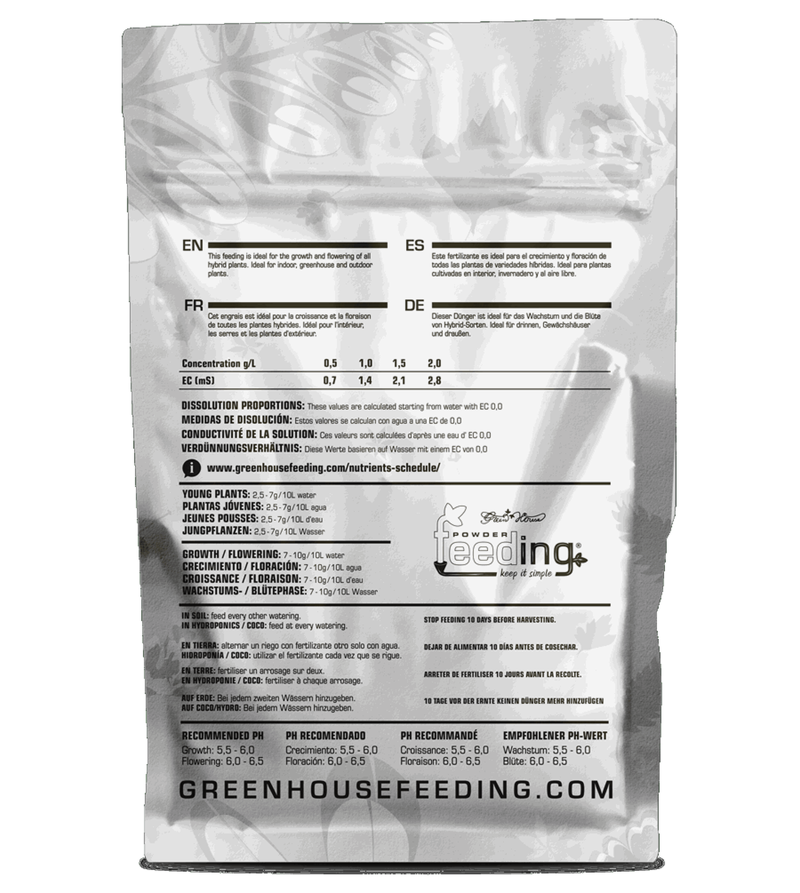  - Green House Feeding, Hybrids, Pulverdünger, 2,5 kg -  