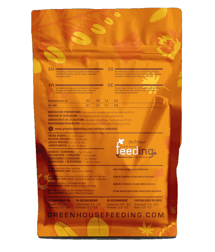  - Green House Feeding, Short Flowering, Pulverdünger, 500 g -  