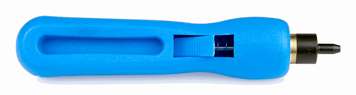  - Handlochstempel, Luxus, blau -  