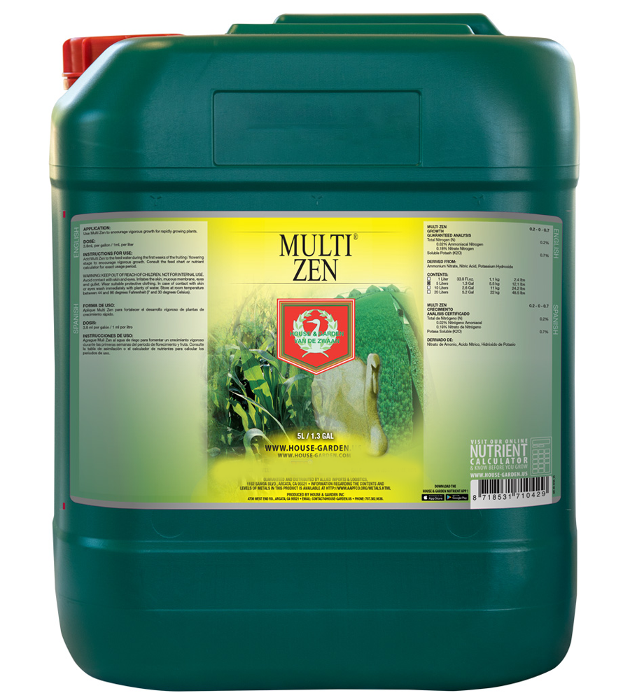  - House & Garden Multi-Zen Enzyme, Wachstumsstimulator, 5 L -  