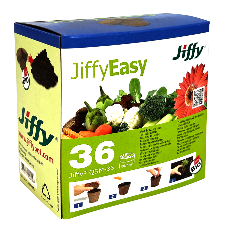  - Jiffy, Quick soil mix, 36 Tabs je Pckg, 38 mm -  