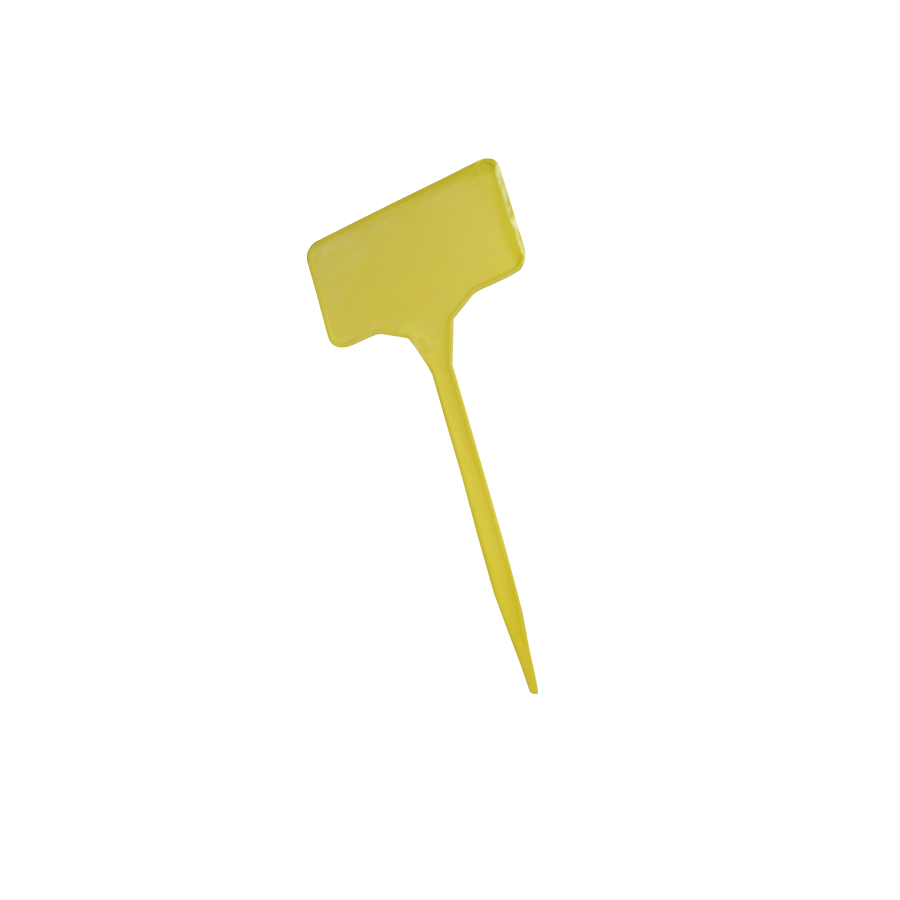  - Kunststoff-Stecketiketten mit Schild, L = 15 cm, gelb, 100 Stk. -  