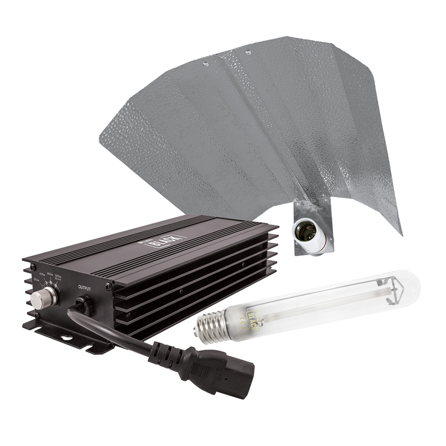  - LUMii Black elektronisches Vorschaltgerät, 600 W, HPS Lampe 600 W, Reflektor, 10er Set -  