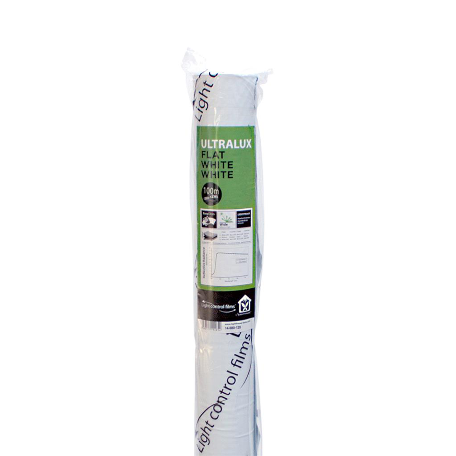  - LightHouse ULTRALUX Reflexionsfolie, beide Seiten weiß, 2 m x 100 m Rolle -  