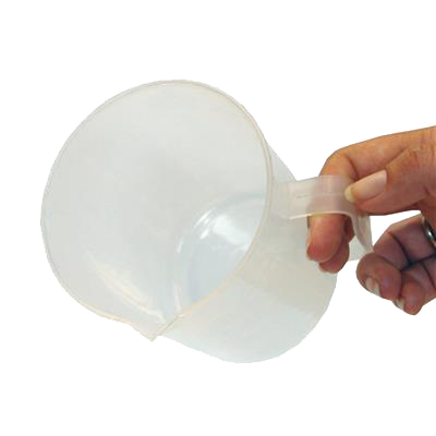  - Messbecher, 1 L, milchig transparent, Skala mit 50 ml Teilung -  