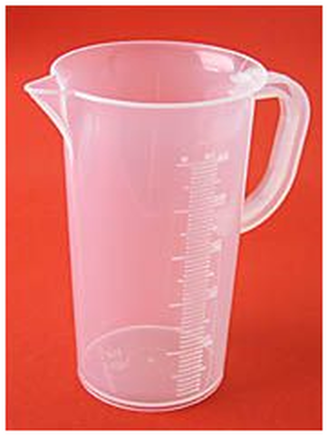  - Messbecher, transparent, mit erhabener Skala, 250 ml, 5 ml Teilung -  