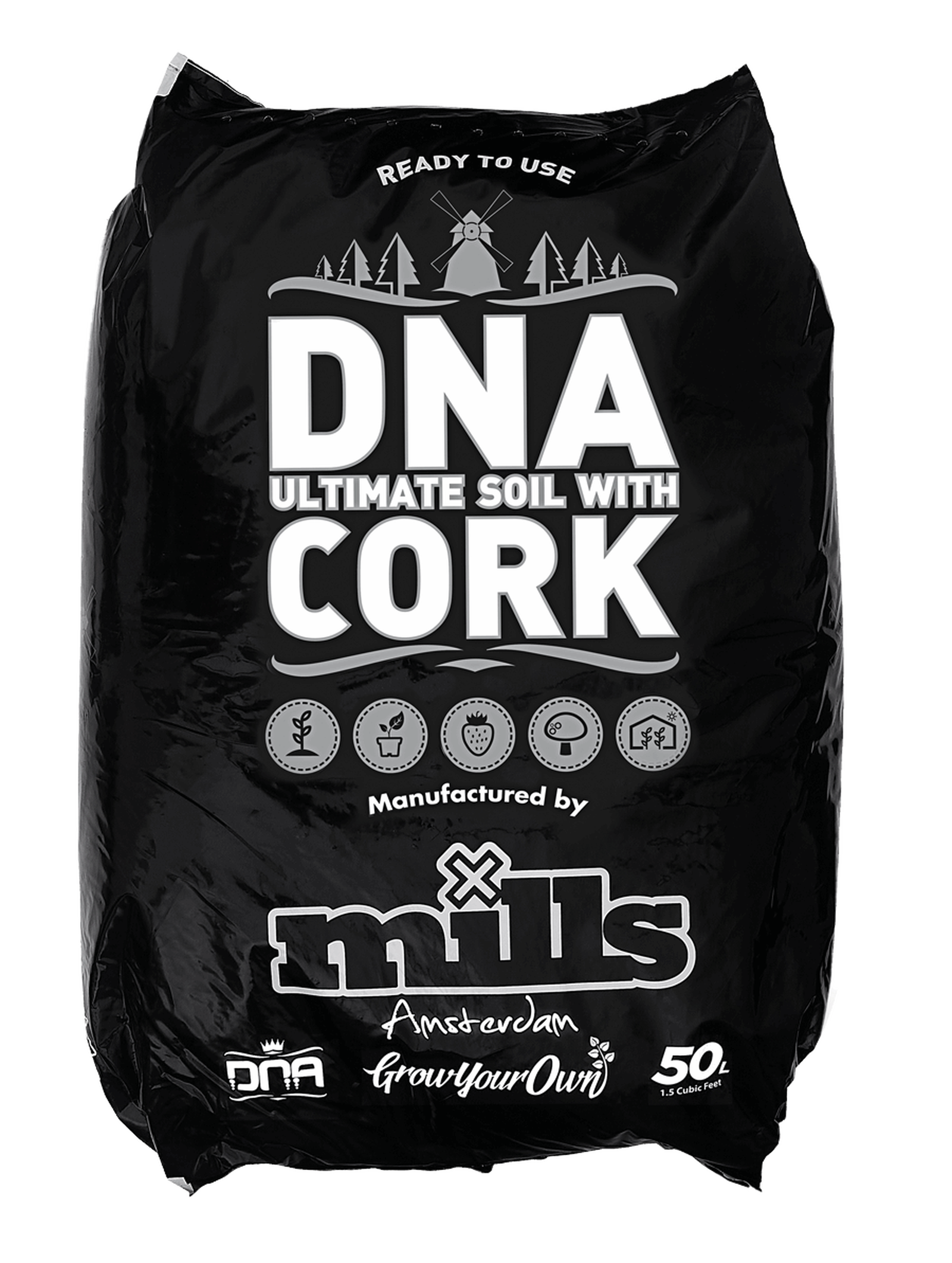  - DNA/Mills Soil & Cork, Erdsubstrat, 50 L -  