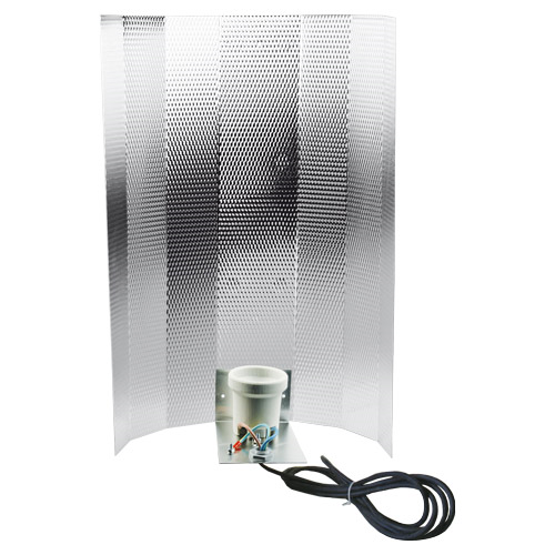  - Mithralit-Reflektor montiert 50 x 50 cm mit Bügel Fassung und 4 m Kabel -  