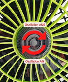  - Oszillierender Ventilator | 20 Watt | Standfuß mit Clip und Stangenclip | Garden Highpro -  