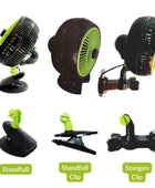  - Oszillierender Ventilator | 20 Watt | Standfuß mit Clip und Stangenclip | Garden Highpro -  