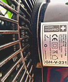  - Oszillierender Ventilator | 20 Watt | Standfuß mit Clip und Stangenclip | Garden Highpro -  